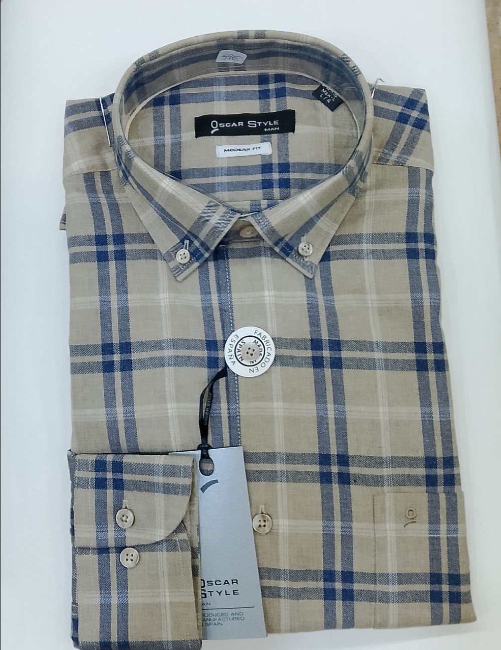 camisa cro 72409 marron