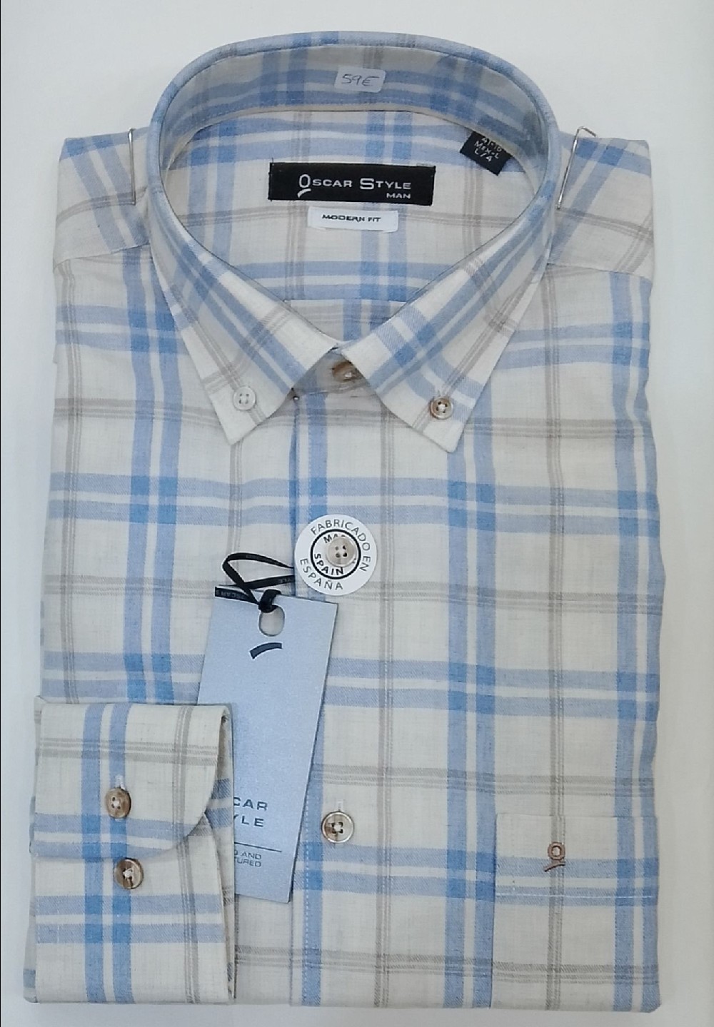 camisa cro 72409azul